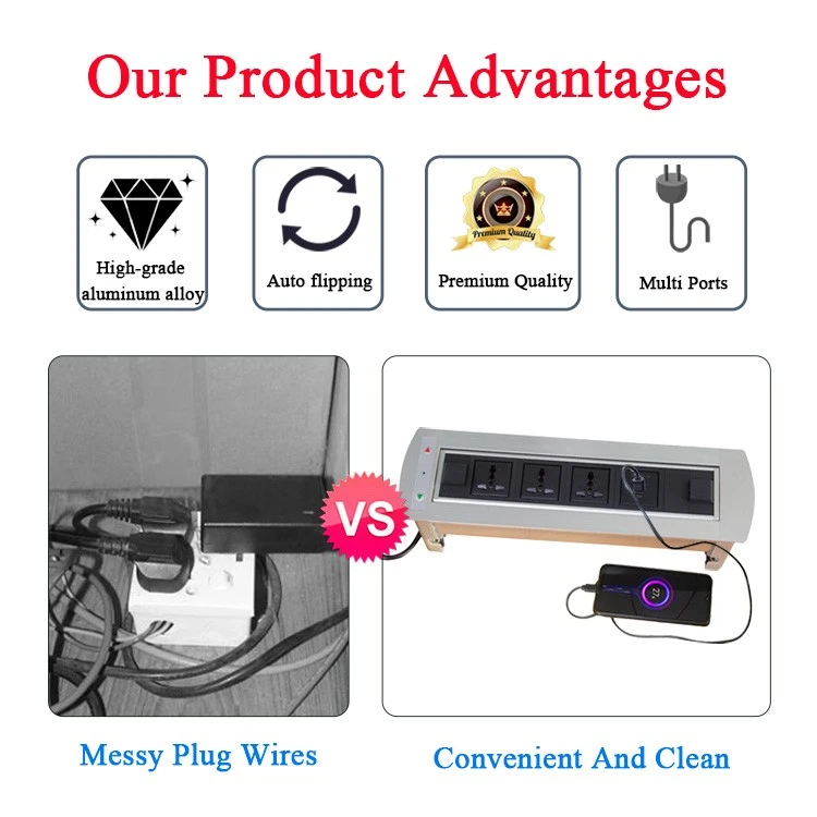 info-1-1 Desk Flip Socket With Bluetooth best